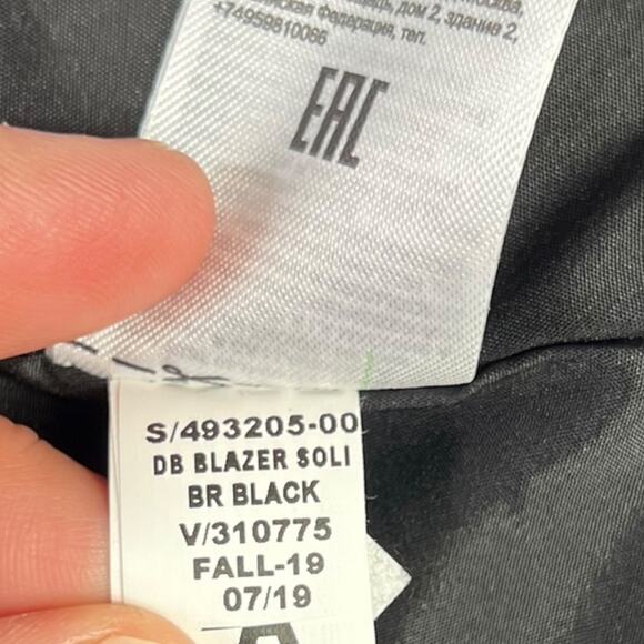 Banana Republic Black Double Breasted Blazer Size 6 - Picture 5 of 8